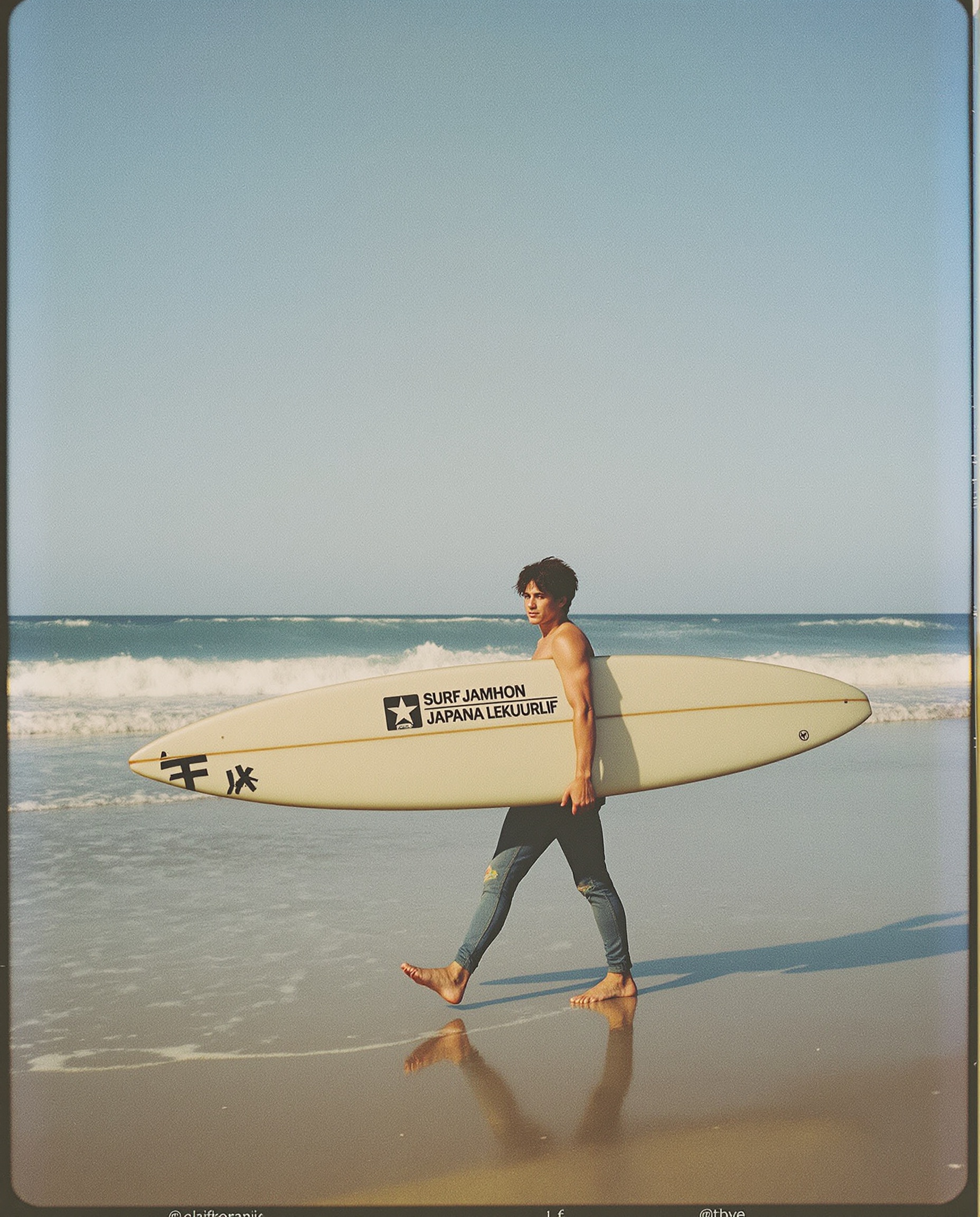 九十九里のサーファー